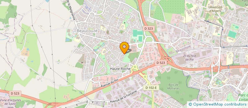 localisation de l'entreprise MONSIEUR GUILLAUME BERNAUD à BEAUCOUZE