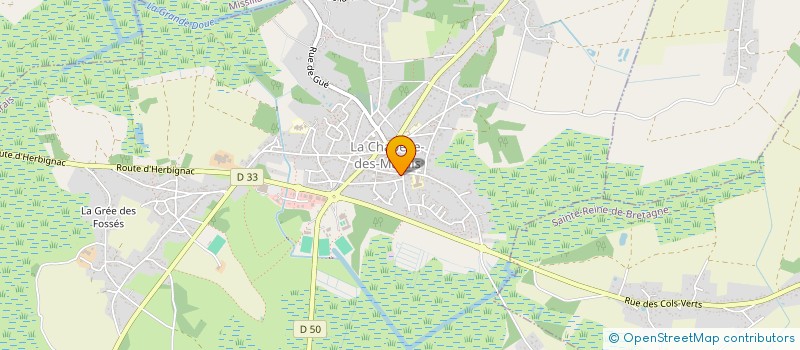 localisation de l'entreprise MONSIEUR GUILLAUME BERNIER  LA CHAPELLE-DES-MARAIS