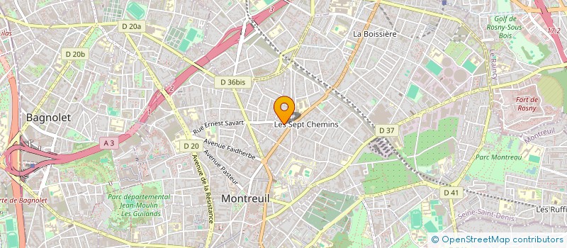 localisation de l'entreprise MONSIEUR GUILLAUME BERSON  MONTREUIL