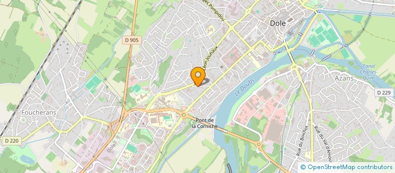 localisation de l'entreprise MONSIEUR GUILLAUME BERTEAUD à DOLE
