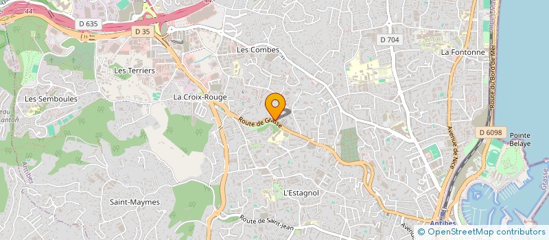 localisation de l'entreprise MONSIEUR GUILLAUME BERTELLO  ANTIBES