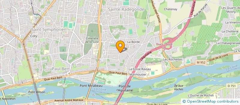 localisation de l'entreprise MONSIEUR GUILLAUME BERTHET-GARNIER à TOURS