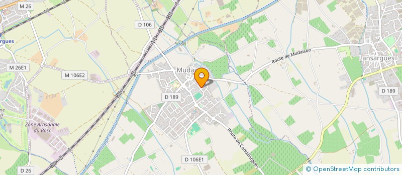 localisation de l'entreprise MONSIEUR GUILLAUME BERTHEZENE  MUDAISON