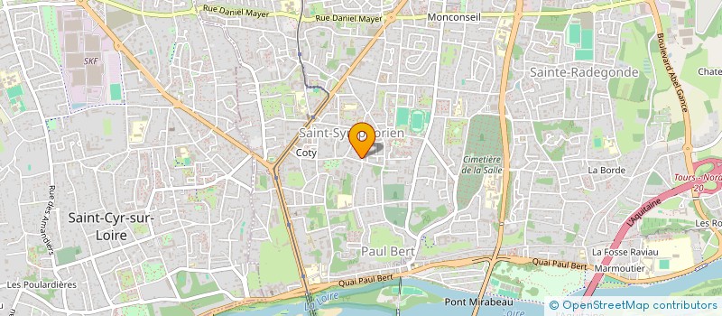 localisation de l'entreprise MONSIEUR GUILLAUME BERTHONNEAU  TOURS