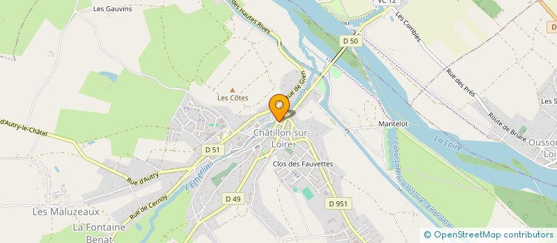 localisation de l'entreprise MONSIEUR GUILLAUME BERTON  CERNOY-EN-BERRY