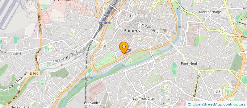 localisation de l'entreprise MONSIEUR GUILLAUME BERTRAND à POITIERS