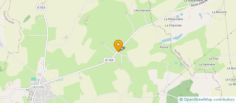 localisation de l'entreprise MONSIEUR GUILLAUME BERTRON  ASTILLE