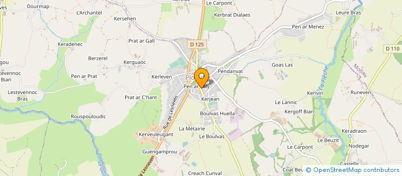 localisation de l'entreprise MONSIEUR GUILLAUME BERVAS  PLOUIDER