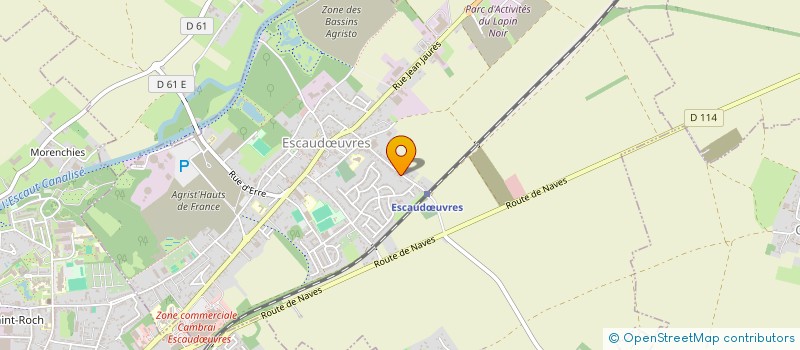 localisation de l'entreprise MONSIEUR GUILLAUME BESNARD  ESCAUDUVRES