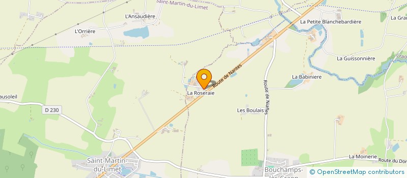 localisation de l'entreprise MONSIEUR GUILLAUME BESNIER  BOUCHAMPS-LES-CRAON