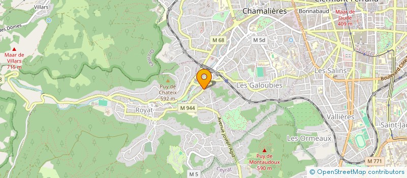 localisation de l'entreprise MONSIEUR GUILLAUME BESSETTE  ROYAT