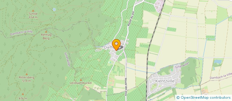 localisation de l'entreprise MONSIEUR GUILLAUME BETTY  DIEFFENTHAL