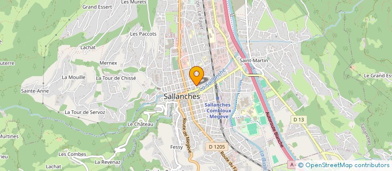 localisation de l'entreprise MONSIEUR GUILLAUME BEZIEAUD  SALLANCHES