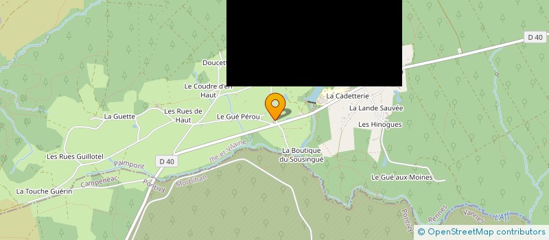 localisation de l'entreprise MONSIEUR GUILLAUME BIEGNON  PAIMPONT