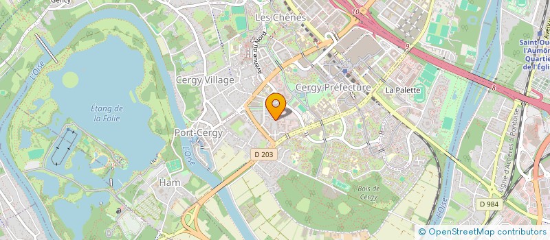 localisation de l'entreprise MONSIEUR GUILLAUME BIGOT  CERGY