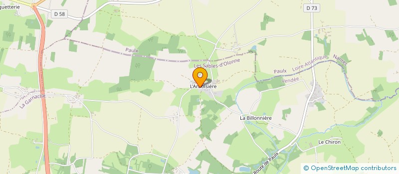 localisation de l'entreprise MONSIEUR GUILLAUME BILLON  LA GARNACHE