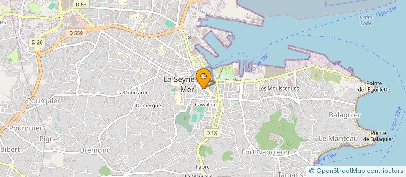 localisation de l'entreprise MONSIEUR GUILLAUME BLANC  LA SEYNE-SUR-MER