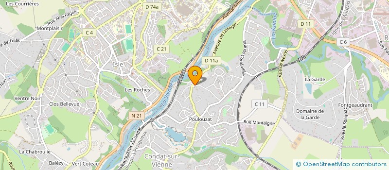localisation de l'entreprise MONSIEUR GUILLAUME BLANC à CONDAT-SUR-VIENNE