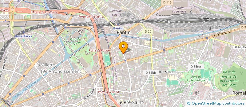 localisation de l'entreprise MONSIEUR GUILLAUME BLARIAU à PANTIN