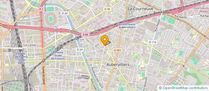 localisation de l'entreprise MONSIEUR GUILLAUME BLARIAU  AUBERVILLIERS