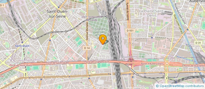 localisation de l'entreprise MONSIEUR GUILLAUME BLAVIER  SAINT-OUEN-SUR-SEINE