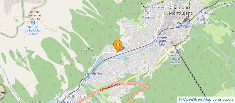 localisation de l'entreprise MONSIEUR GUILLAUME BLEIN  CHAMONIX-MONT-BLANC