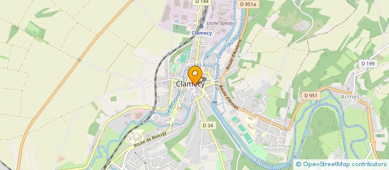 localisation de l'entreprise MONSIEUR GUILLAUME BLIN à CLAMECY