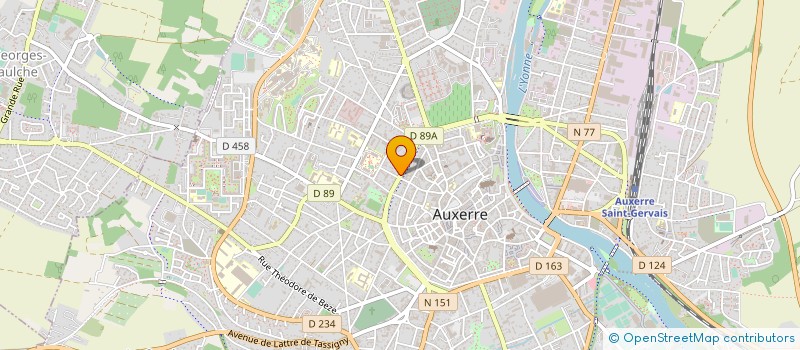 localisation de l'entreprise MONSIEUR GUILLAUME BLOTIERE à AUXERRE