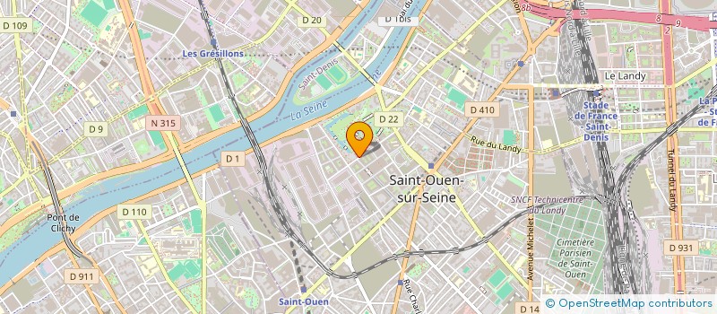 localisation de l'entreprise MONSIEUR GUILLAUME BODIN à SAINT-OUEN-SUR-SEINE
