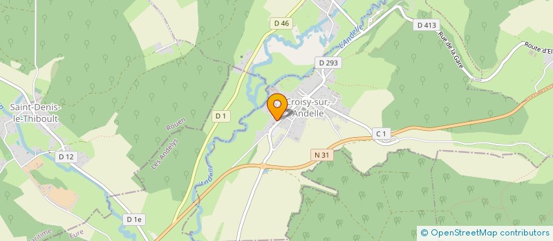 localisation de l'entreprise MONSIEUR GUILLAUME BOISDIN  CROISY-SUR-ANDELLE