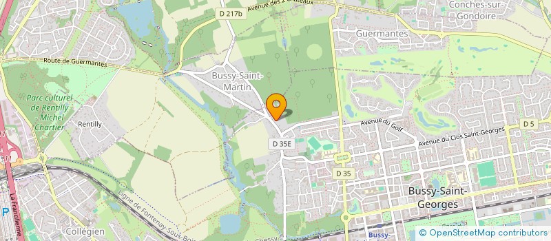 localisation de l'entreprise MONSIEUR GUILLAUME BOISSEAU  BUSSY-SAINT-GEORGES