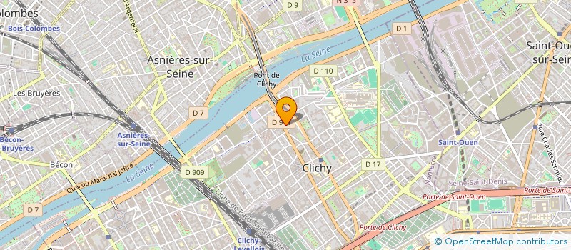 localisation de l'entreprise MONSIEUR GUILLAUME BONNARD à CLICHY
