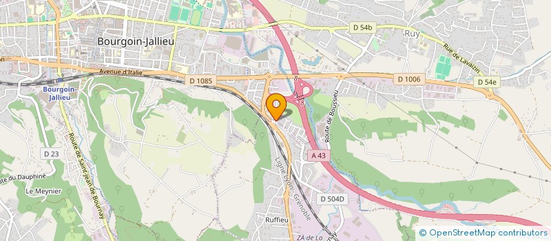 localisation de l'entreprise MONSIEUR GUILLAUME BONNARD à BOURGOIN-JALLIEU