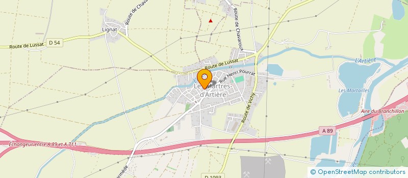 localisation de l'entreprise MONSIEUR GUILLAUME BONNAURE  LES MARTRES-D'ARTIERE