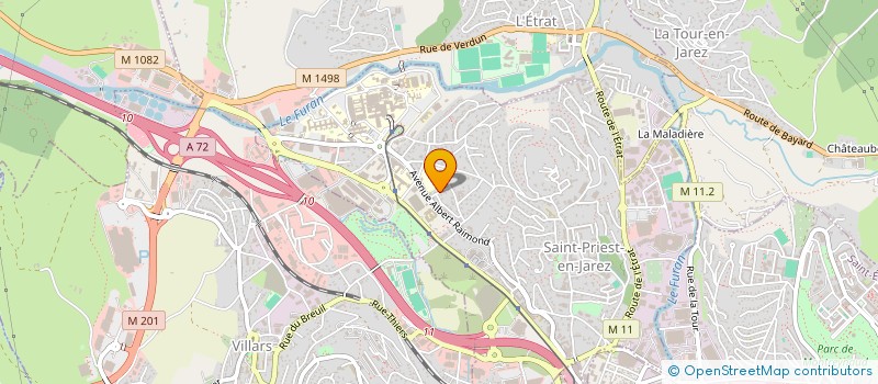 localisation de l'entreprise MONSIEUR GUILLAUME BONNEL  SAINT-PRIEST-EN-JAREZ