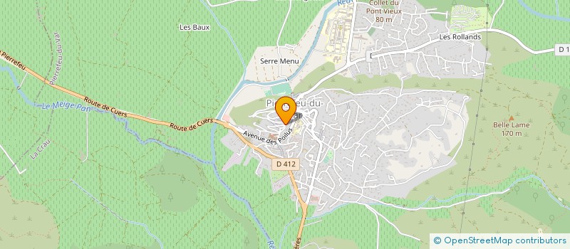 localisation de l'entreprise MONSIEUR GUILLAUME BORGNIET  PIERREFEU-DU-VAR