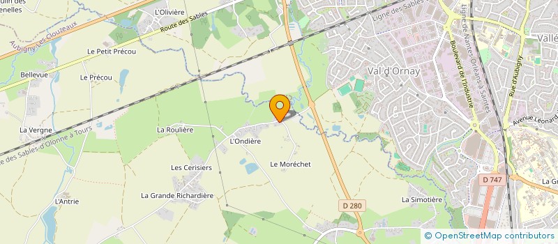 localisation de l'entreprise MONSIEUR GUILLAUME BORRAGINI  AUBIGNY-LES CLOUZEAUX