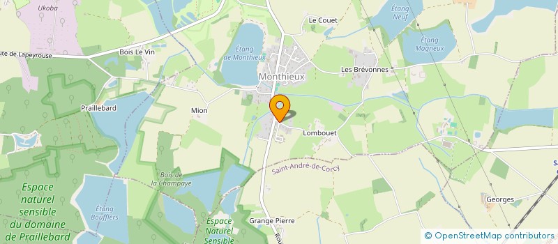 localisation de l'entreprise MONSIEUR GUILLAUME BORRELLY à MONTHIEUX