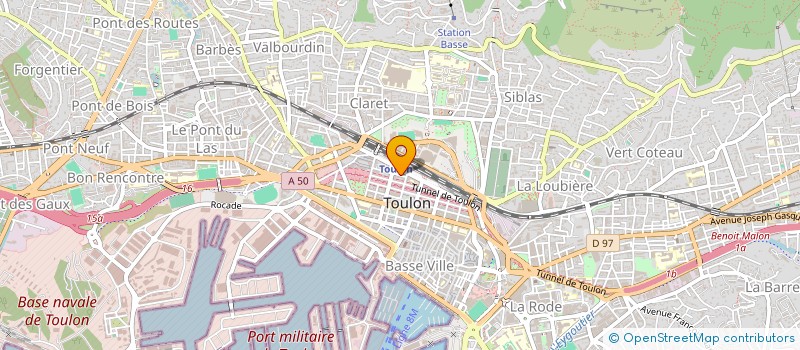 localisation de l'entreprise MONSIEUR GUILLAUME BORROT  TOULON