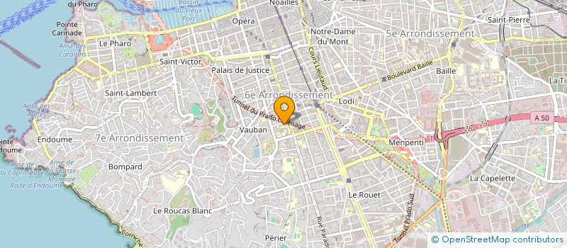 localisation de l'entreprise MONSIEUR GUILLAUME BOU HANICHE  MARSEILLE 6EME