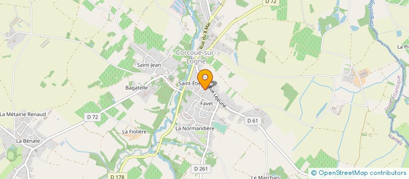 localisation de l'entreprise MONSIEUR GUILLAUME BOUAUD  CORCOUE-SUR-LOGNE