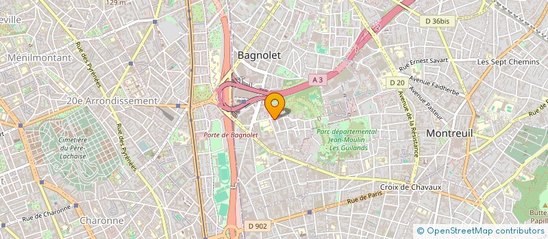 localisation de l'entreprise MONSIEUR GUILLAUME BOUCHER à BAGNOLET