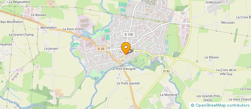 localisation de l'entreprise MONSIEUR GUILLAUME BOUE  ACIGNE