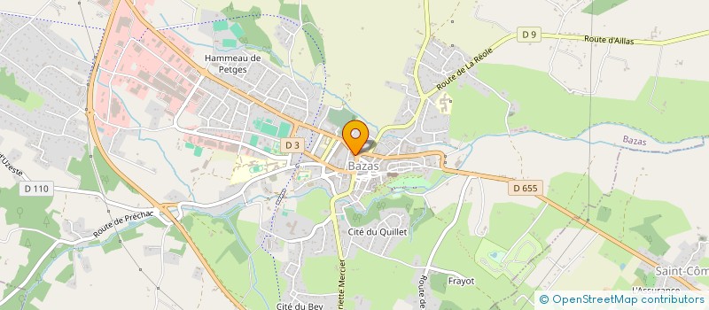localisation de l'entreprise MONSIEUR GUILLAUME BOULAIN  BAZAS
