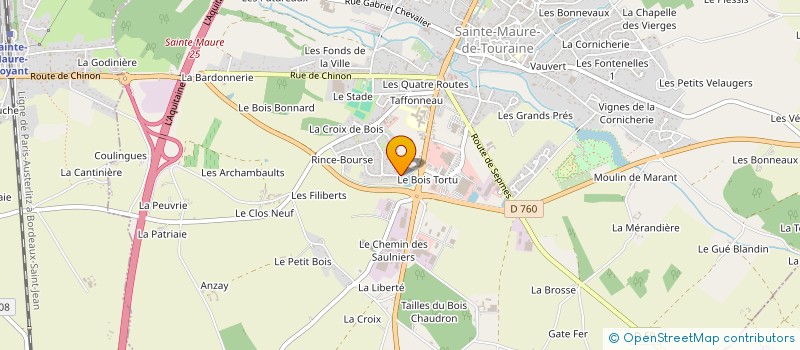 localisation de l'entreprise MONSIEUR GUILLAUME BOULAY  SAINTE-MAURE-DE-TOURAINE