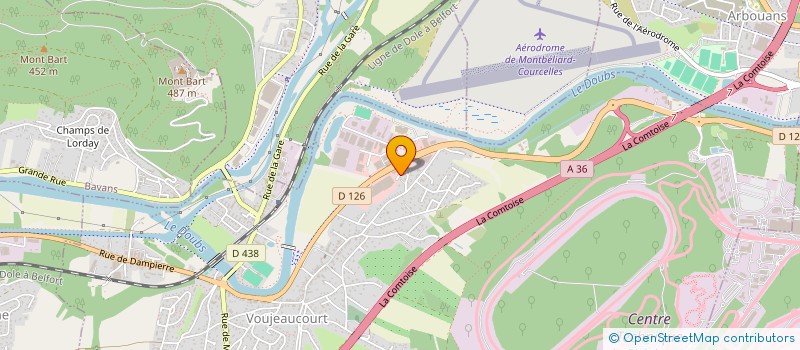 localisation de l'entreprise MONSIEUR GUILLAUME BOURDELLON  VOUJEAUCOURT