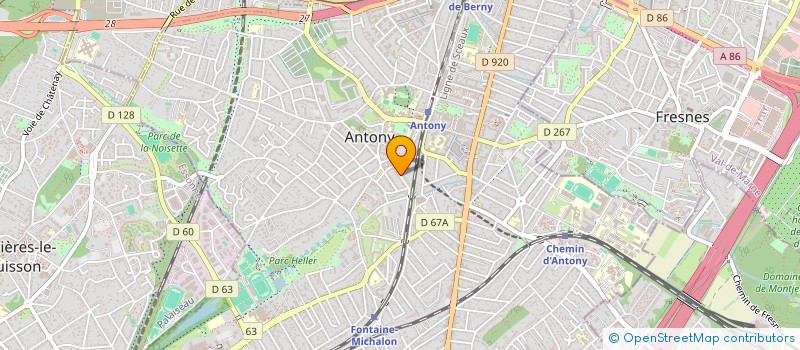 localisation de l'entreprise MONSIEUR GUILLAUME BOURDON à ANTONY