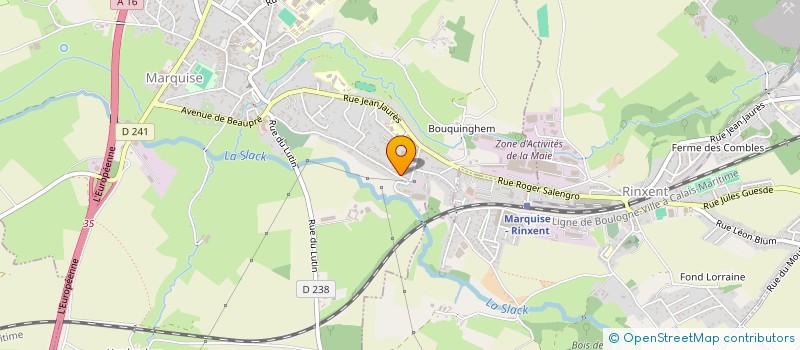 localisation de l'entreprise MONSIEUR GUILLAUME BOURGOIS  MARQUISE