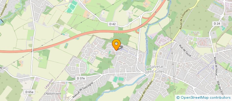 localisation de l'entreprise MONSIEUR GUILLAUME BOURRIE  LA SALVETAT-SAINT-GILLES