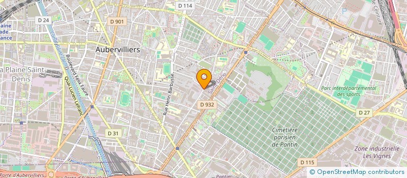 localisation de l'entreprise MONSIEUR GUILLAUME BOUTTIER  AUBERVILLIERS